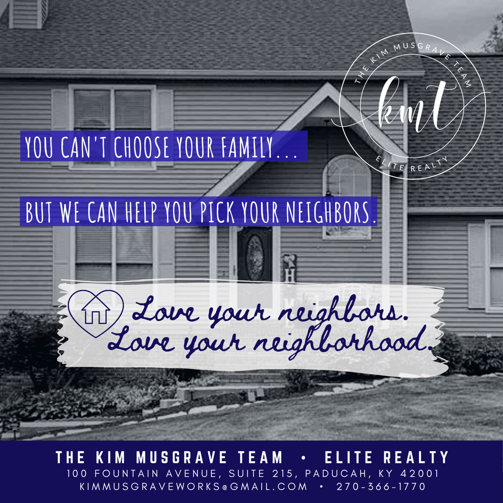 THE KIM MUSGRAVE TEAM Updated August 2024 100 Fountain Ave, Paducah