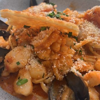 C Level - Seafood pasta - New American Near Me - San Diego, California