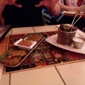 Gypsy Cafe - Corn and shrimp patties and Egyptian brussels - New American Near Me - Lincoln, New Hampshire