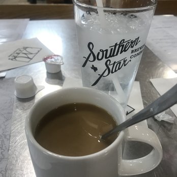 Honor Cafe Conroe - The pecan bourbon coffee (I believe that was the flavor) was delicious but getting a refill was a challenge - Breakfast & Brunch Near Me - Conroe, Texas