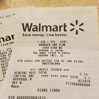 Walmart Supercenter - Check your receipts - Grocery Near Me - Aurora, Illinois Walmart Supercenter - Check your receipts - Grocery Near Me - Aurora, Illinois