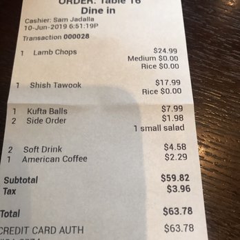 Blue Fig Cafe - $63 wayyyyy toooo expensive for the amount of food - Mediterranean Near Me - Moorestown, New Jersey