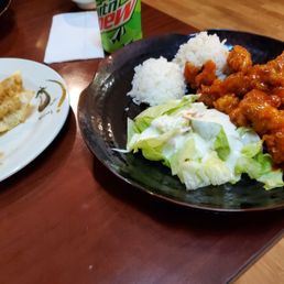 two plates of food on a table two plates of food on a table