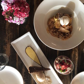 Prospect Gourmand - Chocolate Tart + Banana Pudding + Panna Cotta - New American Near Me - Beverly Hills, California Prospect Gourmand - Chocolate Tart + Banana Pudding + Panna Cotta - New American Near Me - Beverly Hills, California