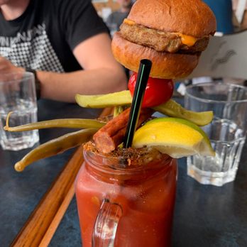 The Watershed Grill - This is a great Shed Casear drink (a sweeter version of the Bloody Mary). - Burgers Near Me - Brackendale, British Columbia