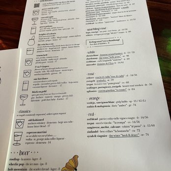 Bar Sabine - Cocktail menu - Venues & Event Spaces Near Me - Seattle, Washington