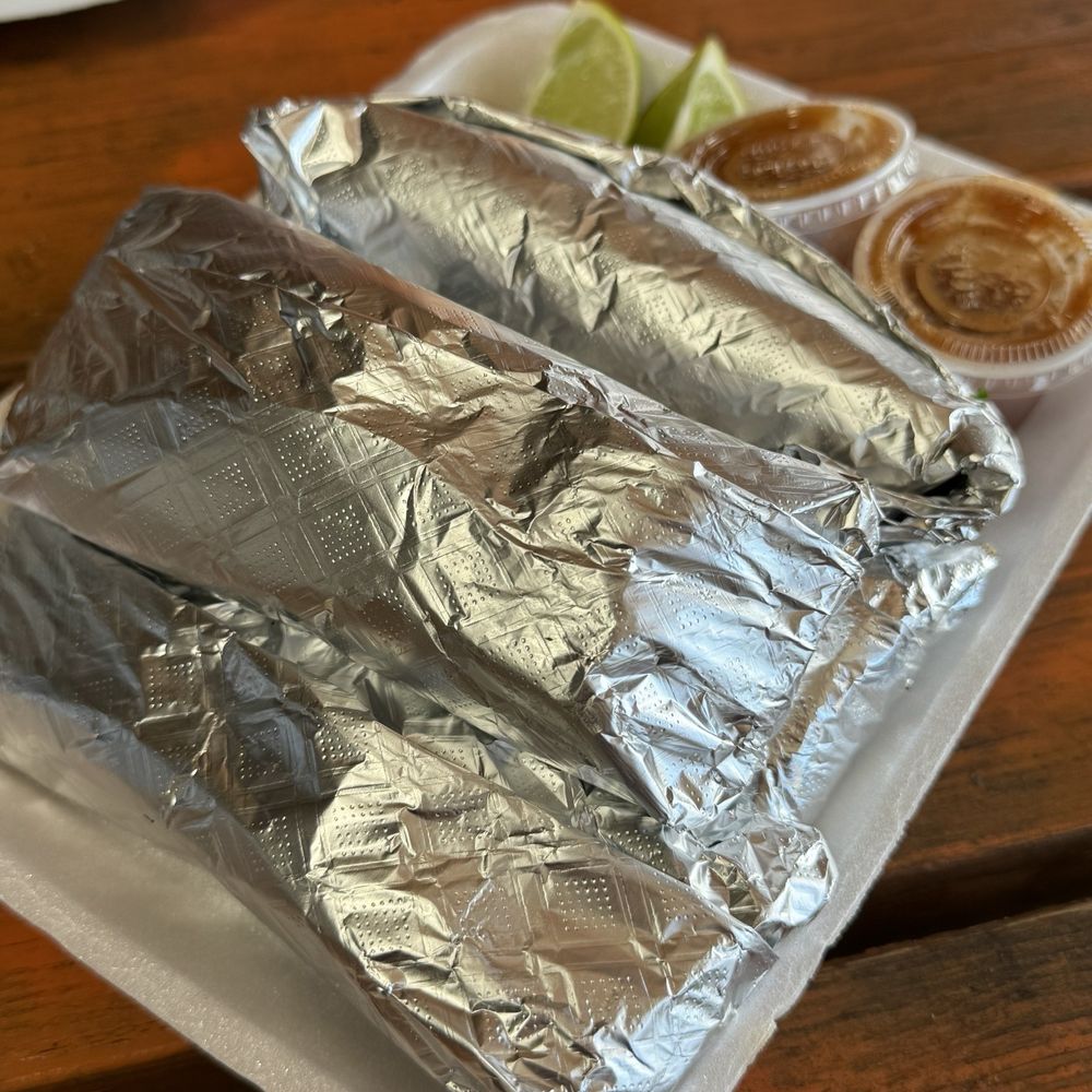 Four tacos before getting unwrapped!