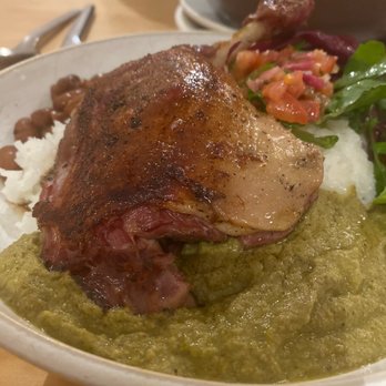 Bombera - Duck leg confit in mole verde - Mexican Near Me - Oakland, California