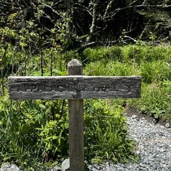 Clingmans Dome - Trail sign along the path to the dome