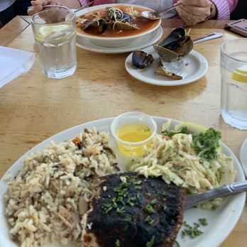 Brophy Bros - Blacken halibut and Cioppino. - Seafood Near Me - Santa Barbara, California