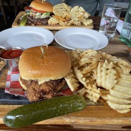 Coop Classic Chicken Sandwich & Black & Bleu Coop Classic Chicken Sandwich & Black & Bleu