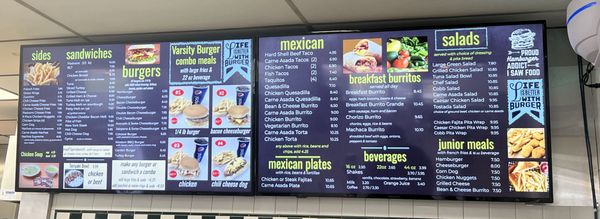 Menu photo 5 Varsity Burger Anaheim, CA