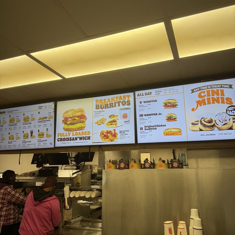 Burger King - Tv showing all day menu - Burgers Near Me - Orangeburg, South Carolina