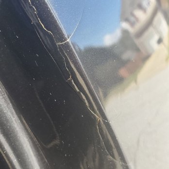 Caliber Collision - The 'repair' that Caliber Collision did to the body of my car which has since expanded and cracked. - Body Shops Near Me - Greenville, South Carolina