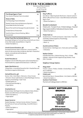 Menu photo 4 Enter Neighbour Camberwell, VIC