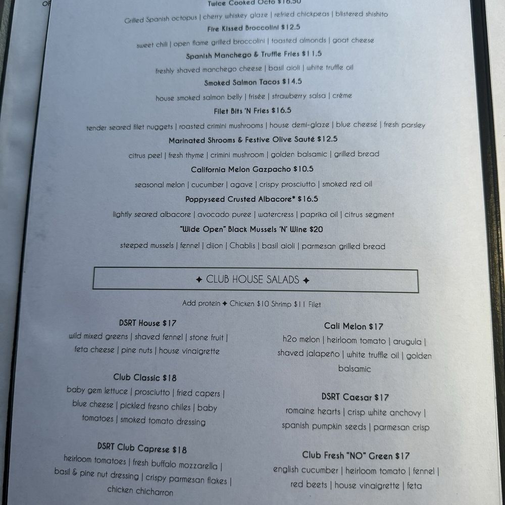 DSRT CLUB - Supper Clubs Near Me - La Quinta, California