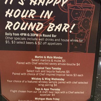 Round Bar - Happy hour anyone? - Cocktail Bars Near Me - Detroit, Michigan Round Bar - Happy hour anyone? - Cocktail Bars Near Me - Detroit, Michigan