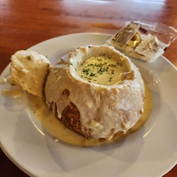 Duckie's Chowder House - Clam Chowder bread bowl. - Seafood Near Me - Cayucos, California Duckie's Chowder House - Clam Chowder bread bowl. - Seafood Near Me - Cayucos, California