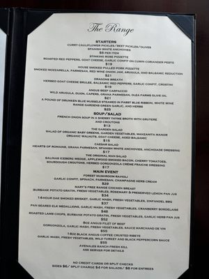 Menu photo 3 The Range Santa Margarita, CA Menu photo 3 The Range Santa Margarita, CA