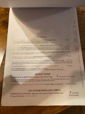 Menu photo 5 Ziryab Fusion Tapas Bar Barcelona, B
