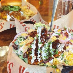 Southwestern Salad with wing Southwestern Salad with wing