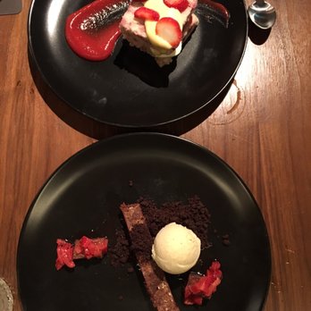Bayou & Bottle - Bayou Chocolate Brownie and Summer Strawberry Shortcake - New American Near Me - Houston, Texas