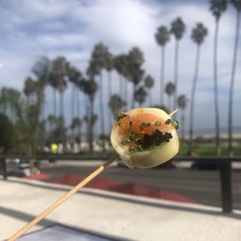 Oku - Shiso Salmon Lollipops - sashimi wrapped in cucumber with salmon roe - Sushi Bars Near Me - Santa Barbara, California Oku - Shiso Salmon Lollipops - sashimi wrapped in cucumber with salmon roe - Sushi Bars Near Me - Santa Barbara, California