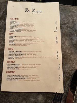 Menu photo 7 La lupa Manalapan, NJ
