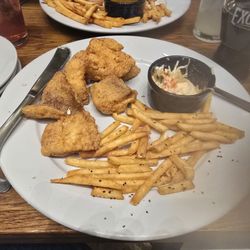 Catfish dinner (half eaten)