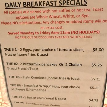 Vernon Diner - Specials - Diners Near Me - Vernon, Connecticut