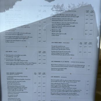 La Maison de la Truffe - Menu - French Near Me - Paris, 75 La Maison de la Truffe - Menu - French Near Me - Paris, 75