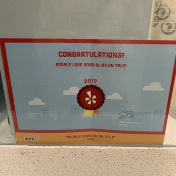 Boba Bliss - Yay yelp!!!! - Bubble Tea Near Me - Dublin, California