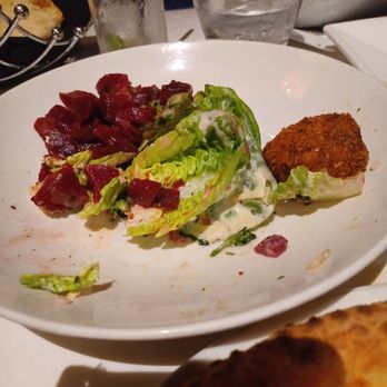 Parkway Grill - Beet Salad, 1 of 2 crab cakes - New American Near Me - Pasadena, California Parkway Grill - Beet Salad, 1 of 2 crab cakes - New American Near Me - Pasadena, California