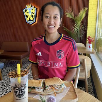 TIGER 88 Vietnamese Café - Pate banh mi with house special milk tea with boba - Vietnamese Near Me - St. Louis, Missouri