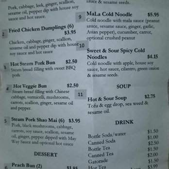 May Way Dumplings - Menu - Chinese Near Me - Winston-Salem, North Carolina May Way Dumplings - Menu - Chinese Near Me - Winston-Salem, North Carolina