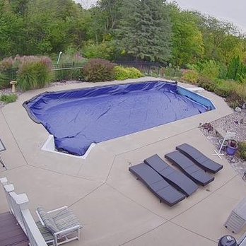 Pleasure Pools & Spas - Temporary tarp falling into pool after 24 hours. - Hot Tub & Pool Near Me - Davenport, Iowa Pleasure Pools & Spas - Temporary tarp falling into pool after 24 hours. - Hot Tub & Pool Near Me - Davenport, Iowa
