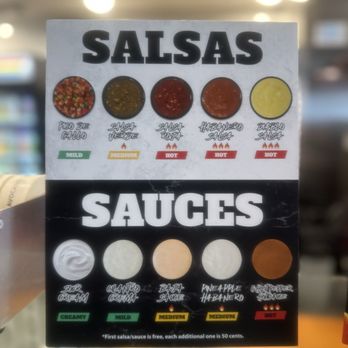 Chronic Tacos - Sauce choices - Tacos Near Me - Pasadena, California