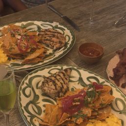 Chilaquiles + chicken Chilaquiles + chicken