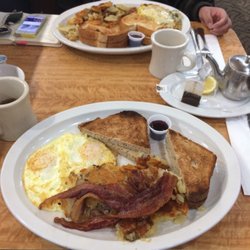 Star Diner - Star diner special and spinach and mushroom Swiss omelette.