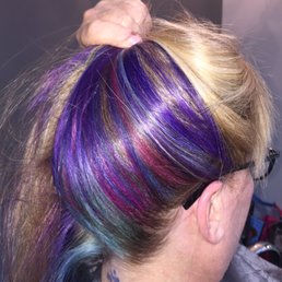 Colors underneath  and such an even cut