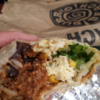 Burrito Beach - Beef burrito with corn and mild salsa - Mexican Near Me - Chicago, Illinois