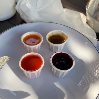 The Breakfast Bar - Interesting selection of "salsas" for your b'fast - Breakfast & Brunch Near Me - Long Beach, California The Breakfast Bar - Interesting selection of "salsas" for your b'fast - Breakfast & Brunch Near Me - Long Beach, California