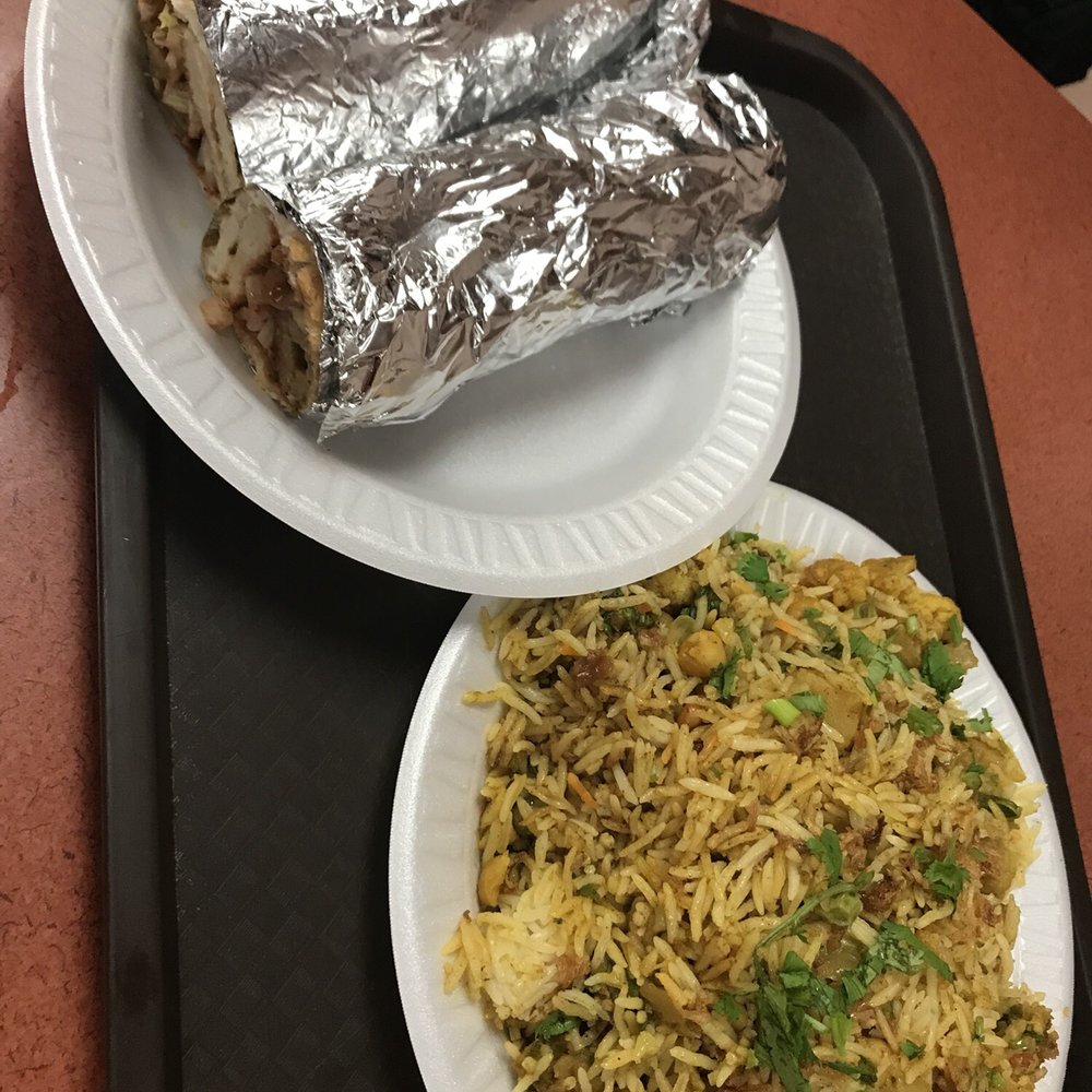 Makkah Restaurant - Beef wrap and rice - Indian Near Me - Toronto, Ontario