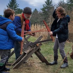 Pioneer craft activities for the family to enjoy, like making a candlestick holder.