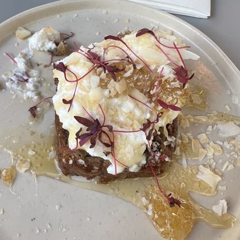 Abuelo - Banana bread with honey comb. Delish. - Coffee & Tea Near Me - London, XGL