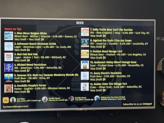 Menu photo 6 Barley & Burger Rocky Mount, NC