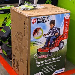 Tractor Supply - Funny riding mower toy for kids.