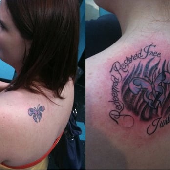 Southside Tattoo - The right is the base of where Royce started the left is the AMAZING piece of art he pulled from a 5 minute conversation! - Tattoo Near Me - Austin, Texas Southside Tattoo - The right is the base of where Royce started the left is the AMAZING piece of art he pulled from a 5 minute conversation! - Tattoo Near Me - Austin, Texas