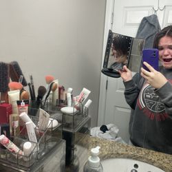 Great Clips - I just got home and played with my hair a little bit (just brushing my hair)