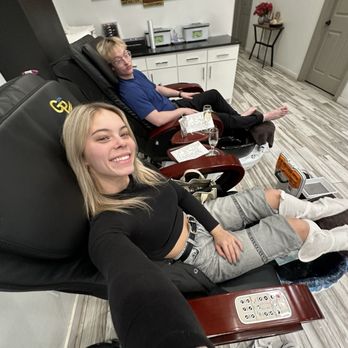 Bliss Nail Bar Lubbock - Us in the pedicure chairs - Nail Salons Near Me - Lubbock, Texas Bliss Nail Bar Lubbock - Us in the pedicure chairs - Nail Salons Near Me - Lubbock, Texas